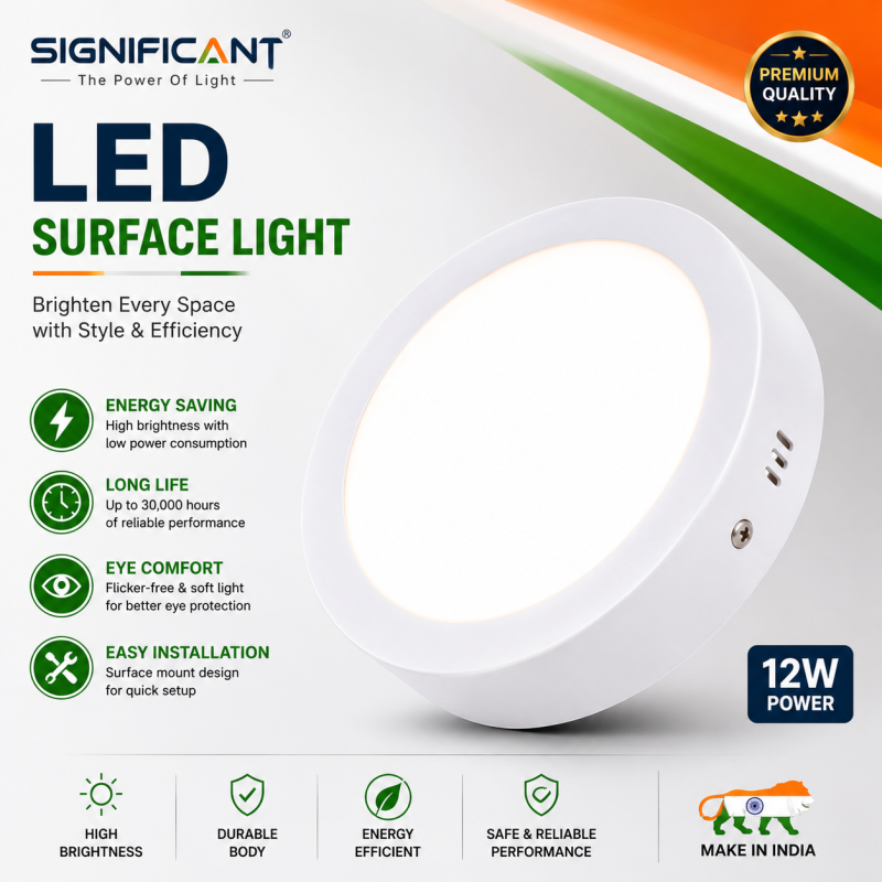 Barsha Lighting 12W Concil Led Light Pack Of 5